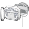 image:imageSpigen Ultra Hybrid MagFit Case Designed for AirPods Pro 3 Case 2025  MagSafe Charging Compatible Magnets Embedded DDP Printing with Included Carabiner  Zero OneZero One White