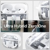image:imageSpigen Ultra Hybrid MagFit Case Designed for AirPods Pro 3 Case 2025  MagSafe Charging Compatible Magnets Embedded DDP Printing with Included Carabiner  Zero OneZero One White