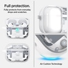 image:imageSpigen Ultra Hybrid MagFit Case Designed for AirPods Pro 3 Case 2025  MagSafe Charging Compatible Magnets Embedded DDP Printing with Included Carabiner  Zero OneZero One White