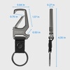 image:imageSpigen Universal Lanyard Wrist Strap with Keychain for iPhone ID Badge Wallet Holder AirPods Cameras Keychain amp Everyday Carry Durable Carabiner with Wrist Strap  Car Keychain Clip For Men amp Women  GunmetalGunmetal 1 Pack