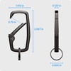 image:imageSpigen Universal Lanyard Wrist Strap with Keychain for iPhone ID Badge Wallet Holder AirPods Cameras Keychain amp Everyday Carry Durable Carabiner with Wrist Strap  Car Keychain Clip For Men amp Women  GunmetalGunmetal