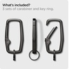 image:imageSpigen Universal Lanyard Wrist Strap with Keychain for iPhone ID Badge Wallet Holder AirPods Cameras Keychain amp Everyday Carry Durable Carabiner with Wrist Strap  Car Keychain Clip For Men amp Women  GunmetalGunmetal