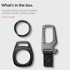 image:imageSpigen Universal Lanyard Wrist Strap with Keychain for iPhone ID Badge Wallet Holder AirPods Cameras Keychain amp Everyday Carry Durable Carabiner with Wrist Strap  Car Keychain Clip For Men amp Women  GunmetalBlack for Airtag