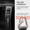 image:imageSpigen Universal Lanyard Wrist Strap with Keychain for iPhone ID Badge Wallet Holder AirPods Cameras Keychain amp Everyday Carry Durable Carabiner with Wrist Strap  Car Keychain Clip For Men amp Women  GunmetalBlack Carabiner