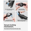 image:imageSpigen Valentinus Key Organizer Compact Holder  Keychain Keyring Holds Up to 6 Keys  BlackBlack With Airtag Slot