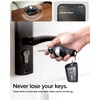 image:imageSpigen Valentinus Key Organizer Compact Holder  Keychain Keyring Holds Up to 6 Keys  BlackBlack With Airtag Slot