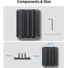 image:imageSpigen Vertical Laptop Stand Holder for Desk  with Adjustable Dock 4 Slots Total for All MacBook 1116HPDellSurfaceSamsungLGChrome Book  Space GraySpace Gray