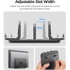 image:imageSpigen Vertical Laptop Stand Holder for Desk  with Adjustable Dock 4 Slots Total for All MacBook 1116HPDellSurfaceSamsungLGChrome Book  Space GraySpace Gray