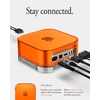 image:imageSpigen for Mac mini M4M4 Pro Transparent Filter Case  Builtin AirFilter Dust Prevention Ventilation  Crystal ClearClassic C1 Tangerine
