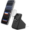 image:imageSpigen for MagSafe Charger 25W Stand Holder Case Nightstand MagFit  Premium Silicone Compatible with iPhone 171615141312 Charger Not Included  BlackBlack