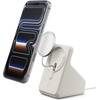 image:imageSpigen for MagSafe Charger 25W Stand Holder Case Nightstand MagFit  Premium Silicone Compatible with iPhone 171615141312 Charger Not Included  BlackDune Beige