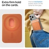image:imageSpigen for MagSafe Wallet Holds 3 Cards Strong Magnet Valentinus MagFit  For iPhone 171615141312 Pixel 10 Series Magnetic Cases Pixelsnap Plaud Note amp More PU BlackPU Metallic Orange