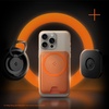 image:imageSpigen for MagSafe Wallet Holds 3 Cards Strong Magnet Valentinus MagFit  For iPhone 171615141312 Pixel 10 Series Magnetic Cases Pixelsnap Plaud Note amp More PU BlackPU Metallic Orange MagFit