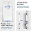 image:imageSpigen for MagSafe Wallet Holds 3 Cards Ultra Hybrid Classic C1 MagFit  For iPhone 171615141312 Pixel 10 Series Magnetic Cases Pixelsnap Plaud Note amp More Transparent  TangerineCrystal Clear Ring