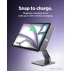 image:imageSpigen for Magnetic Wireless Charging Stand Compatible with iPad Pro 11 M5 2025 amp M4 2024 Foldable Adjustable Aluminum Pogo Pin Charger Tablet Holder Desk Mount  Space Gray LD207W2  Compatible with iPad Pro 11 M5 2025 amp M4 2024 Foldable Aluminum  Space GrayiPad Pro 11 M5 2025  M4 2024