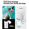 image:imageSpigen for Waterproof Backpack IPX6 35L Roll Top Travel Rucksack Fits up to 16 Inch Laptop MultiCompartment Bag Ventilated Back Chest Strap Hiking Camping Swimming Canoeing FishingSnow White  Clear