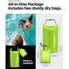 image:imageSpigen for Waterproof Backpack IPX6 35L Roll Top Travel Rucksack Fits up to 16 Inch Laptop MultiCompartment Bag Ventilated Back Chest Strap Hiking Camping Swimming Canoeing FishingCactus Green  Clear