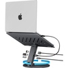 image:imageSpigen ArcDock Laptop Stand with 6 in 1 Hub USBA 30 USBC 30 PD 100W 4K 60Hz HDMI Universal Adjustable Folding Laptop Dock with 360 Rotating Base  Space Grey  for USBA 30 USBC 30 PD 100W 4K 60Hz HDMI Universal Adjustable Folding Dock Aluminum 360 Rotating Base  Space Grey6in1 Hub
