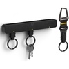 image:imageSpigen Life Magnetic Keychain Key Holder Quick Release  Secure Lock System Detachable Carabiner Clip for Men amp Women  BlackRegular with Hub