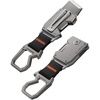 image:imageSpigen Life Titanium Keychain Pocket Knife with Carabiner Key Clip Keychain Clip Folding Knife Everyday Carry EDC Gear Gadget and Equipment Bottle Opener  Gunmetal