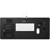 image:imageSpigen PU Leather Desk Pad 354x157  Waterproof Desk Blotter Protector Computer Desktop Rubberized Base Easy Gliding Surface  BlackBlack Magnetic