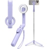 image:imageSpigen Selfie Stick Automatic Tripod Stand Bluetooth Remote Control Shutter  66 Extendable For iPhone 1712 Pixel 10 amp Galaxy S26S24 Z Fold 8 UltraZ FoldFlip 8 7 amp More  BlackLavender Universal
