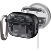 image:imageSpigen Ultra Hybrid MagFit Case Designed for AirPods Pro 3 Case 2025  MagSafe Charging Compatible Magnets Embedded DDP Printing with Included Carabiner  Zero OneZero One Black