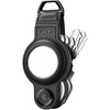 image:imageSpigen Valentinus Key Organizer Compact Holder  Keychain Keyring Holds Up to 6 Keys  BlackBlack With Airtag Slot