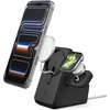 image:imageSpigen for MagSafe Charger 25W Stand Holder Case Nightstand MagFit  Premium Silicone Compatible with iPhone 171615141312 Charger Not Included  BlackBlack