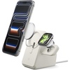 image:imageSpigen for MagSafe Charger 25W Stand Holder Case Nightstand MagFit  Premium Silicone Compatible with iPhone 171615141312 Charger Not Included  BlackDune Beige