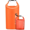image:imageSpigen for Waterproof Backpack IPX6 35L Roll Top Travel Rucksack Fits up to 16 Inch Laptop MultiCompartment Bag Ventilated Back Chest Strap Hiking Camping Swimming Canoeing FishingSunset Orange  Clear