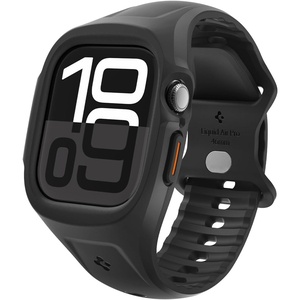 image:imageSpigen for Apple Watch Ultra 321 Series 1110 46mm Band with Case  Liquid Air Pro Secure Fit Durable Breathable WaterResistant Sport Protective Cover StrapMatte Black