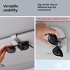 image:imageSpigen 2 Pack Silicone Clip One Touch Sunglass Holder  Eyeglasses Sunglasses Ticket Card Clip for Cars and Tesla Model Y Juniper amp YL amp Model 3SXCybertruck  GrayGray