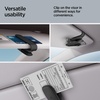 image:imageSpigen 2 Pack Silicone Clip One Touch Sunglass Holder  Eyeglasses Sunglasses Ticket Card Clip for Cars and Tesla Model Y Juniper amp YL amp Model 3SXCybertruck  GrayBlack