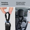 image:imageSpigen 2 in 1 Car Seat Belt Tether for Dogs Headrest amp Seatbelt Buckle  HighStrength Heavyduty Strap  Adjustable Antishock Bungee Leash