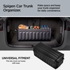 image:imageSpigen Heavy Duty Foldable Trunk Organizer with Lid  Black  Collapsible Storage Bag for Tesla Model Y Juniper YL Model 3YSXCybertruck Sedan and all Cars and SUVsCarbon Black