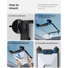 image:imageSpigen Rattleproof Car Mount Kit for Starlink Mini Holds 50 lb Force  QuickRelease Design with Strong Suction Cups Compatible for Cars RV Boats Windows Glass and SunroofCar Mount