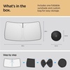 image:imageSpigen ZeroGap Windshield Sunshade for All Tesla Model Y amp 3  Maximum UV amp Heat Protection Dual Layer with Pocket  Car Accessories for Model Y Juniper Model YL Model 3 HighlandRivian R1SR1T