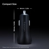 image:imageSpigen for USB C Car Charger Essential 45W Dual Port Car Charger Fast Charge PD 27WQuick Charge18W Compatible with iPhone 17 16 15 Pro Max iPad M4 M2 Galaxy Z Fold Flip S23 Ultra Note Pixel 10
