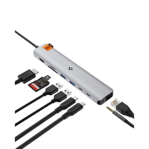 image:imageSpigen ArcDock USB C Hub 9in1 100W PD 30 4K 60Hz HDMI Port 5Gbps USB C and 3 USB A Data Ports Ethernet Port microSDSD Card Reader for MacBook Pro Air M1 M2 Steam Deck Dell XPS