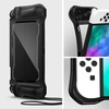 image:imageSpigen Rugged Armor Designed for Nintendo Switch OLED Case 2021  Model 7 Inch TPU Ergonomic Grip Full Protection Included Carrying Strap  Matte Black