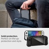 image:imageSpigen Rugged Armor Designed for Nintendo Switch OLED Case 2021  Model 7 Inch TPU Ergonomic Grip Full Protection Included Carrying Strap  Matte Black
