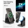 image:imageSpigen for MagSafe Charger Stand Certified 3 in 1 Wireless Charging Station 15W Fast Charging Compatible with iPhone 17 16 15 14 13 AirPods Apple Watch 10 Ultra 2 Wallet Accessories and More