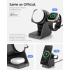 image:imageSpigen for MagSafe Charger Stand Certified 3 in 1 Wireless Charging Station 15W Fast Charging Compatible with iPhone 17 16 15 14 13 AirPods Apple Watch 10 Ultra 2 Wallet Accessories and More