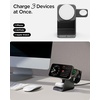 image:imageSpigen for MagSafe Charger Stand Certified 3 in 1 Wireless Charging Station 15W Fast Charging Compatible with iPhone 17 16 15 14 13 AirPods Apple Watch 10 Ultra 2 Wallet Accessories and More