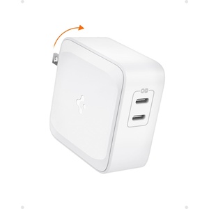 image:imageSpigen 70W Dual USBC Wall Charger GaN II  Fast Charging 60W Single Port PD for MacBook ProAir iPad Dell XPS iPhone  White70W White