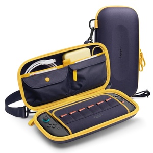image:imageSpigen EVA Hard Shell Carrying Case for Nintendo Switch 2 2025  Shoulder Strap Pocket for JoyCon Accessories 6 Game Cartridges  Blueberry Navy