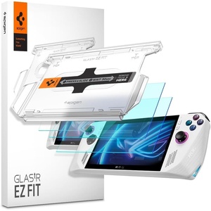 image:imageSpigen GlasTR EZ FIT Screen Protector Tempered Glass for ROG Ally 2 Pack  9H Tempered Glass Auto align tray 100 clarity Original touch Scratch Resistant 7  Casefriendly