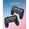 image:imageSpigen JoyCon Grip Designed for Nintendo Switch 2 2025  NS100 Controller Cover for Mario Kart World  8 Deluxe  Black 2 PackNS100 JoyCon Grip