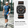 image:imageSpigen DuraPro Flex for Galaxy Watch Ultra 21 Band 202620252024  Lightweight Soft Nylon Fabric Breathable Adjustable Solo Loop Men Women Hook and Loop Sport StrapBlack